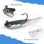 5 Pcs Fishing Lures Soft Baits For Bass，Crappie, Panfish, Catfish, Snook, Redfish and Sea trout - 2.76in/0.176oz