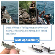 5 Pcs Fishing Lures Soft Baits For Bass，Crappie, Panfish, Catfish, Snook, Redfish and Sea trout - 2.76in/0.176oz