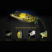 5 Pcs Fishing Lures Frog Baits For Bass, Muskellunge, Snakehead, Catfish, Trout, Salmon, Northern Pike - 1.97in/0.282oz