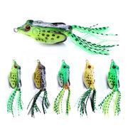 5 Pcs Fishing Lures Frog Baits For Bass, Muskellunge, Snakehead, Catfish, Trout, Salmon, Northern Pike - 2.36in/0.423oz