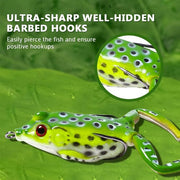 5 Pcs Fishing Lures Frog Baits For Bass, Muskellunge, Snakehead, Catfish, Trout, Salmon, Northern Pike - 2.17in/0.547oz