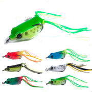 5 Pcs Fishing Lures Frog Baits For Bass, Muskellunge, Snakehead, Catfish, Trout, Salmon, Northern Pike - 1.57in/0.169oz