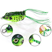 5 Pcs Fishing Lures Frog Baits For Bass, Muskellunge, Snakehead, Catfish, Trout, Salmon, Northern Pike - 1.57in/0.169oz