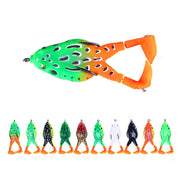 5 Pcs Fishing Lures Frog Baits For Bass, Muskellunge, Snakehead, Catfish, Trout, Salmon, Northern Pike - 3.54in/0.423oz