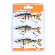 1 Pc / 3 Pcs Fishing Lures Jointed Swim Baits For Bass, Muskie, Trout, Pike - 3.9in/0.63oz