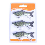 1 Pc / 3 Pcs Fishing Lures Jointed Swim Baits For Bass, Muskie, Trout, Pike - 3.9in/0.63oz