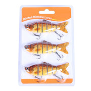 1 Pc / 3 Pcs Fishing Lures Jointed Swim Baits For Bass, Muskie, Trout, Pike - 3.9in/0.63oz