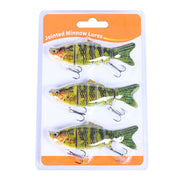 1 Pc / 3 Pcs Fishing Lures Jointed Swim Baits For Bass, Muskie, Trout, Pike - 3.9in/0.63oz