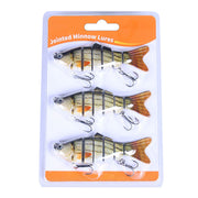 1 Pc / 3 Pcs Fishing Lures Jointed Swim Baits For Bass, Muskie, Trout, Pike - 3.9in/0.63oz