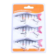 1 Pc / 3 Pcs Fishing Lures Jointed Swim Baits For Bass, Muskie, Trout, Pike - 3.9in/0.63oz