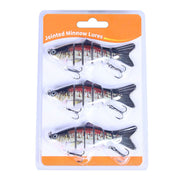 1 Pc / 3 Pcs Fishing Lures Jointed Swim Baits For Bass, Muskie, Trout, Pike - 3.9in/0.63oz