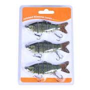 1 Pc / 3 Pcs Fishing Lures Jointed Swim Baits For Bass, Muskie, Trout, Pike - 3.9in/0.63oz