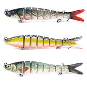 1 Pc / 3 Pcs Fishing Lures Jointed Swim Baits For Bass, Muskie, Trout, Pike - 3.94in/0.402oz