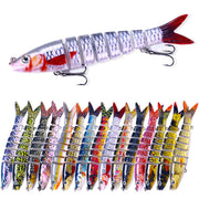 5 Pcs Fishing Lures Jointed Swim Baits For Bass, Muskie, Trout, Pike - 5.28in/0.635oz