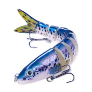 5 Pcs Fishing Lures Jointed Swim Baits For Bass, Muskie, Trout, Pike - 5.28in/0.635oz