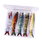 5 Pcs Fishing Lures Jointed Swim Baits For Bass, Muskie, Trout, Pike - 5.28in/0.635oz