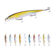 5 Pcs Fishing lures Minnow Flushing Lure for Bass, Trout, Pike, Stripers, Crappies, Catfish, Walleyes, White Bass, Rock Bass, and Pickerel - 5.51in/0.635oz