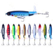 5 Pcs Fishing lures Topwater Ploppers for Trout, Largemouth bass, Redfish, Snook and Bluegill - 4.33in/0.459oz