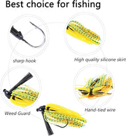 8 Pcs Fishing Lures Swim Jig For Bass, Bluegill, Walleye - 2.76in/0.353oz