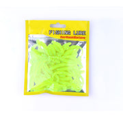 50 Pcs Fishing Lures Soft Baits For Bass，Crappie, Panfish, Catfish, Snook, Redfish and Sea trout - 1.97in/0.025oz