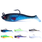 6 Pcs Fishing Lures Soft Baits For Bass，Crappie, Panfish, Catfish, Snook, Redfish and Sea trout - 3.15in/0.353oz